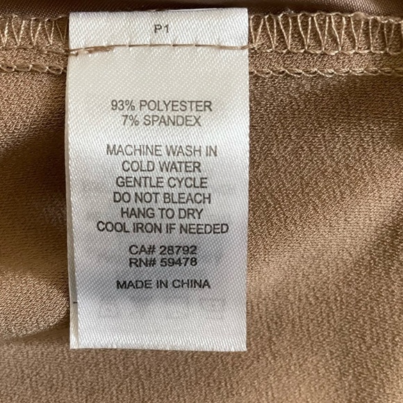 Joie Tapered Pull-On Drawstring Pants w/ Ankle Slits, Taupe, Size S - Picture 9 of 9